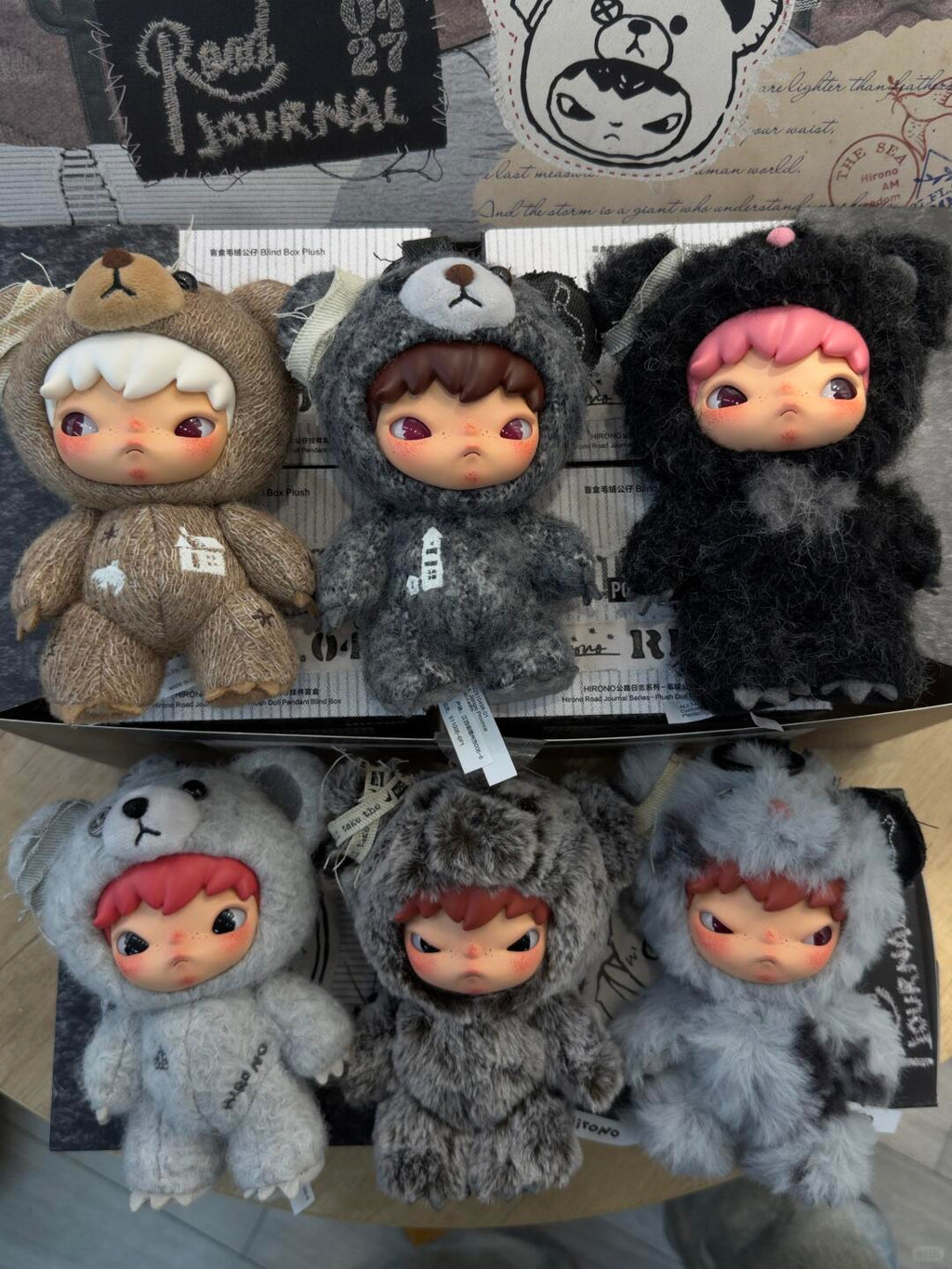 Hirono Road Journal Series Plush Doll Pendant Blind Box