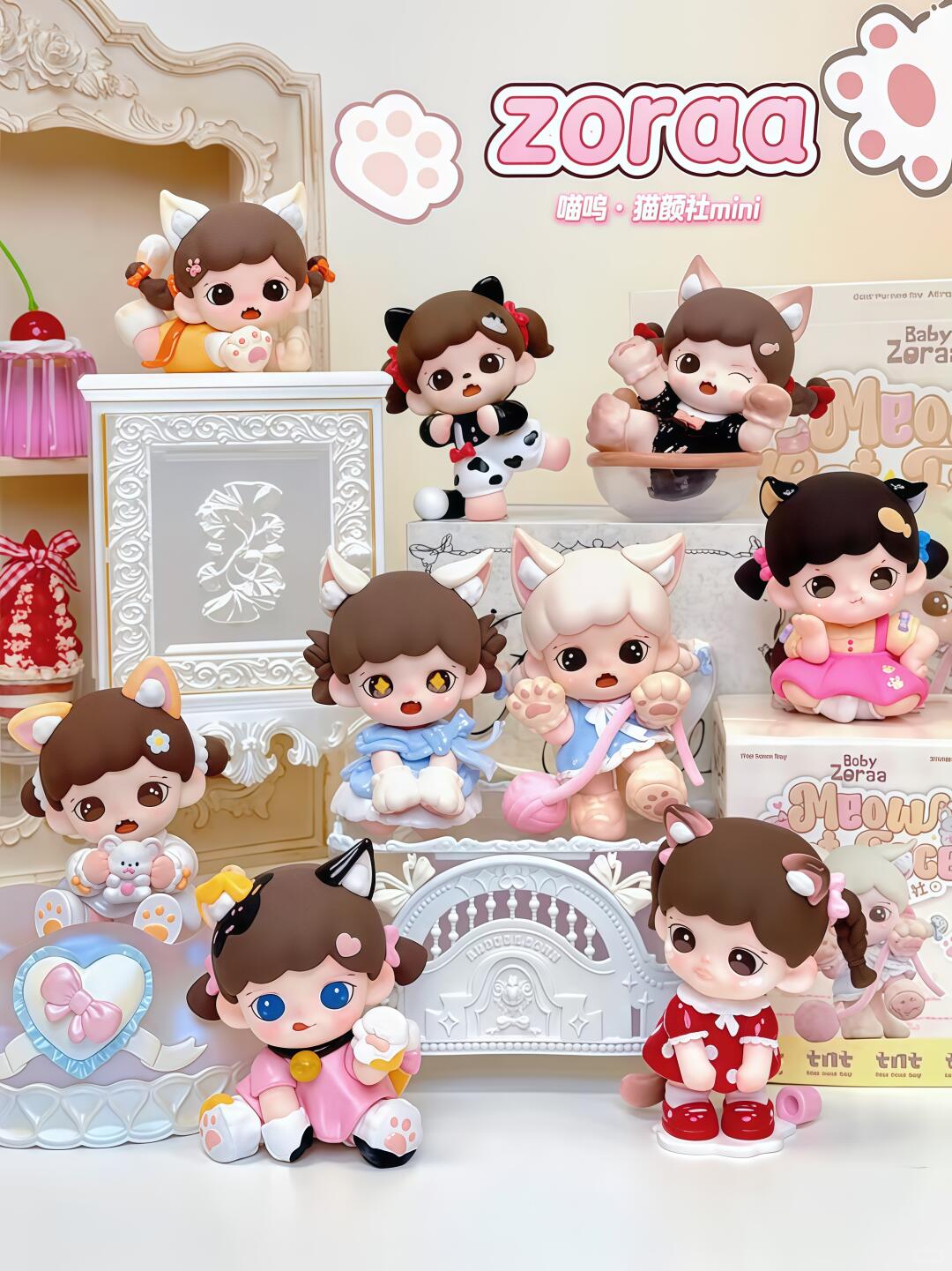 Zoraa Meow Cat Face Studio MINI Series Handmade Figure Blind Box