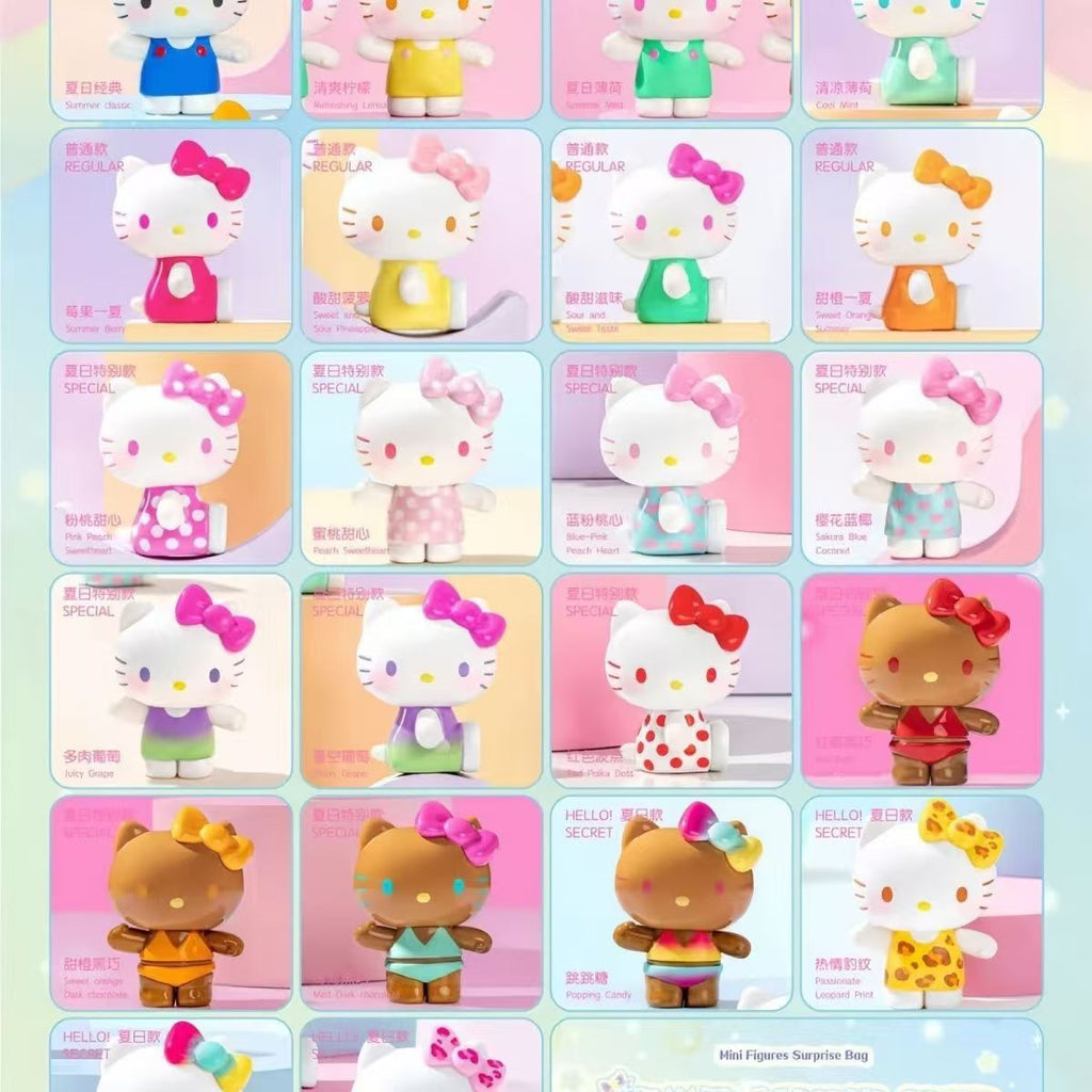 Hello Kitty Summer Rainbow Candy Series Cute Blind Box