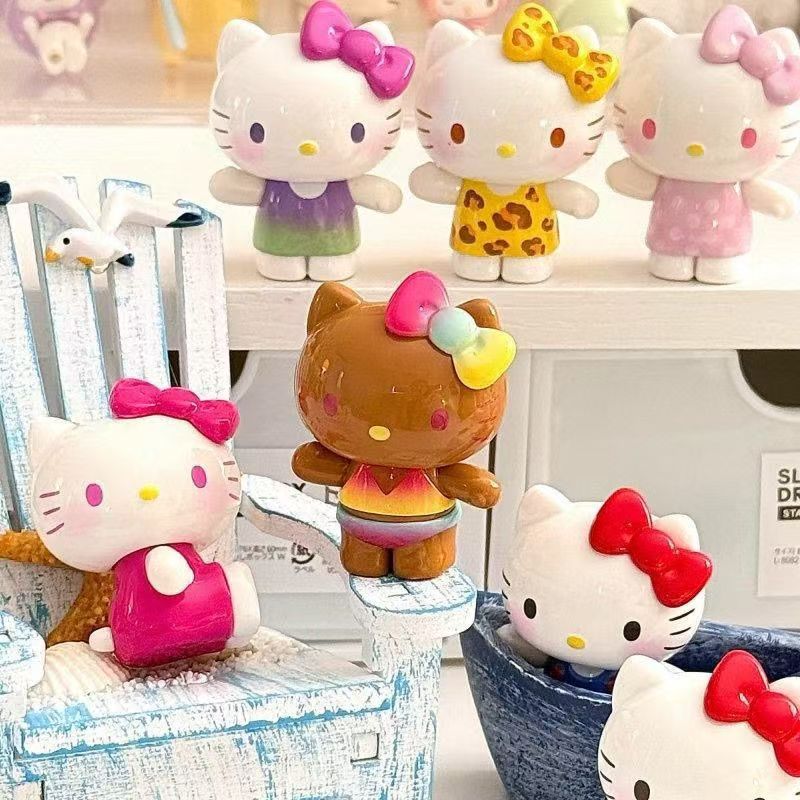 Hello Kitty Summer Rainbow Candy Series Cute Blind Box