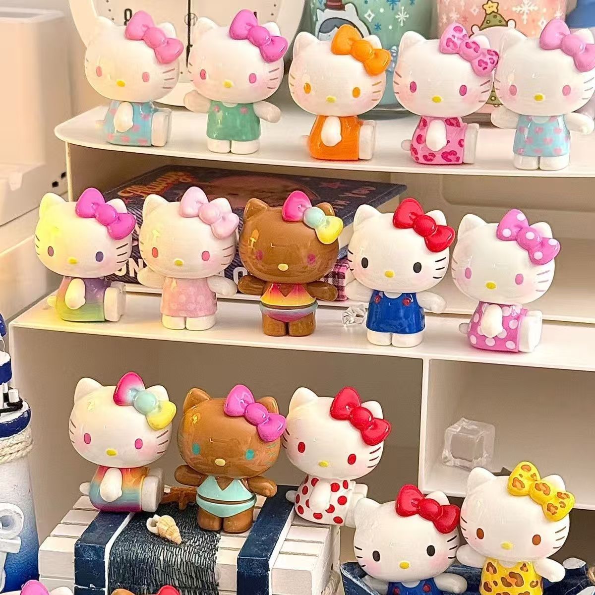 Hello Kitty Summer Rainbow Candy Series Cute Blind Box