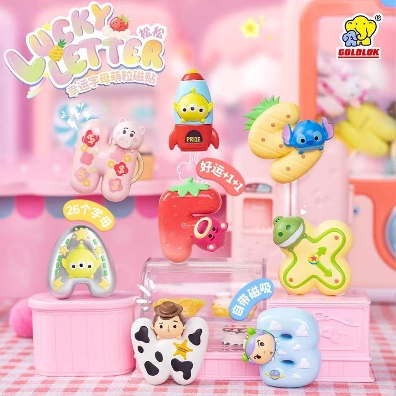 Disney LOVE Lucky Magnetic Letter Fridge Magnet Blind Box