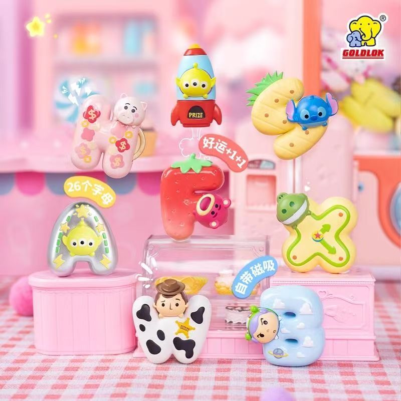 Disney LOVE Lucky Magnetic Letter Fridge Magnet Blind Box