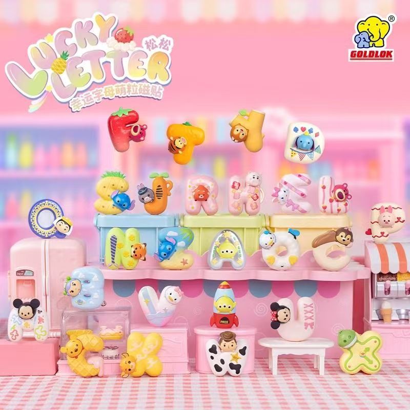 Disney LOVE Lucky Magnetic Letter Fridge Magnet Blind Box