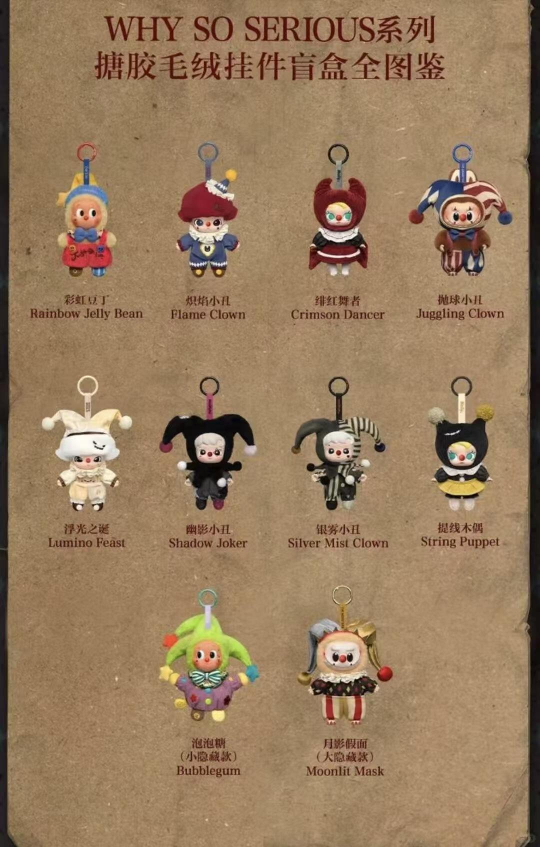 WHY SO SERIOUS Series-Vinyl Plush Pendant Blind Box