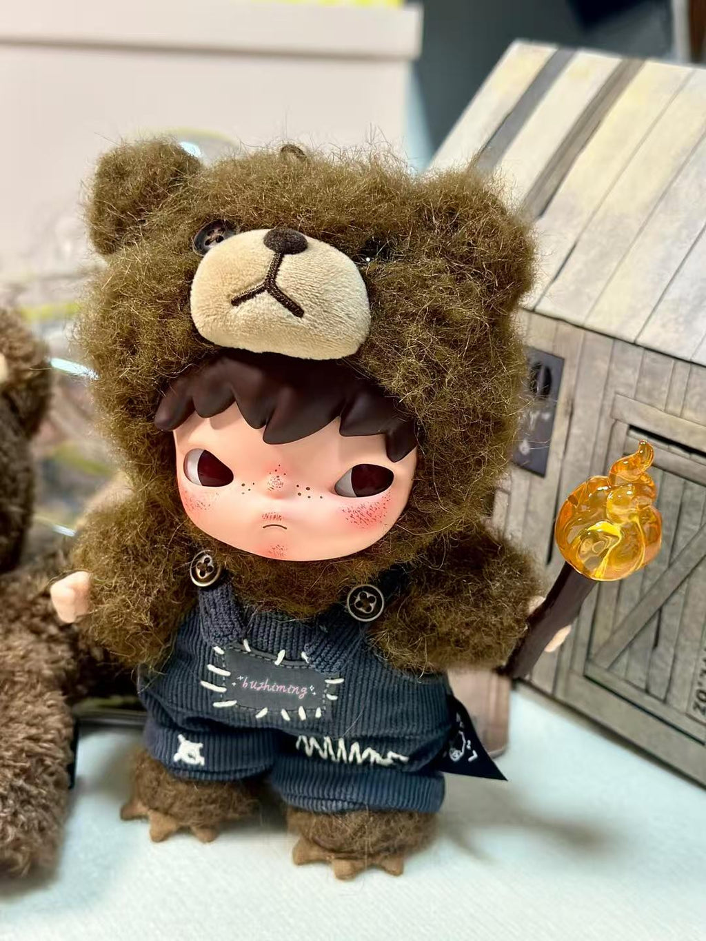 Hirono Living Wild Fight for joy Hanging Card Plush Dolls