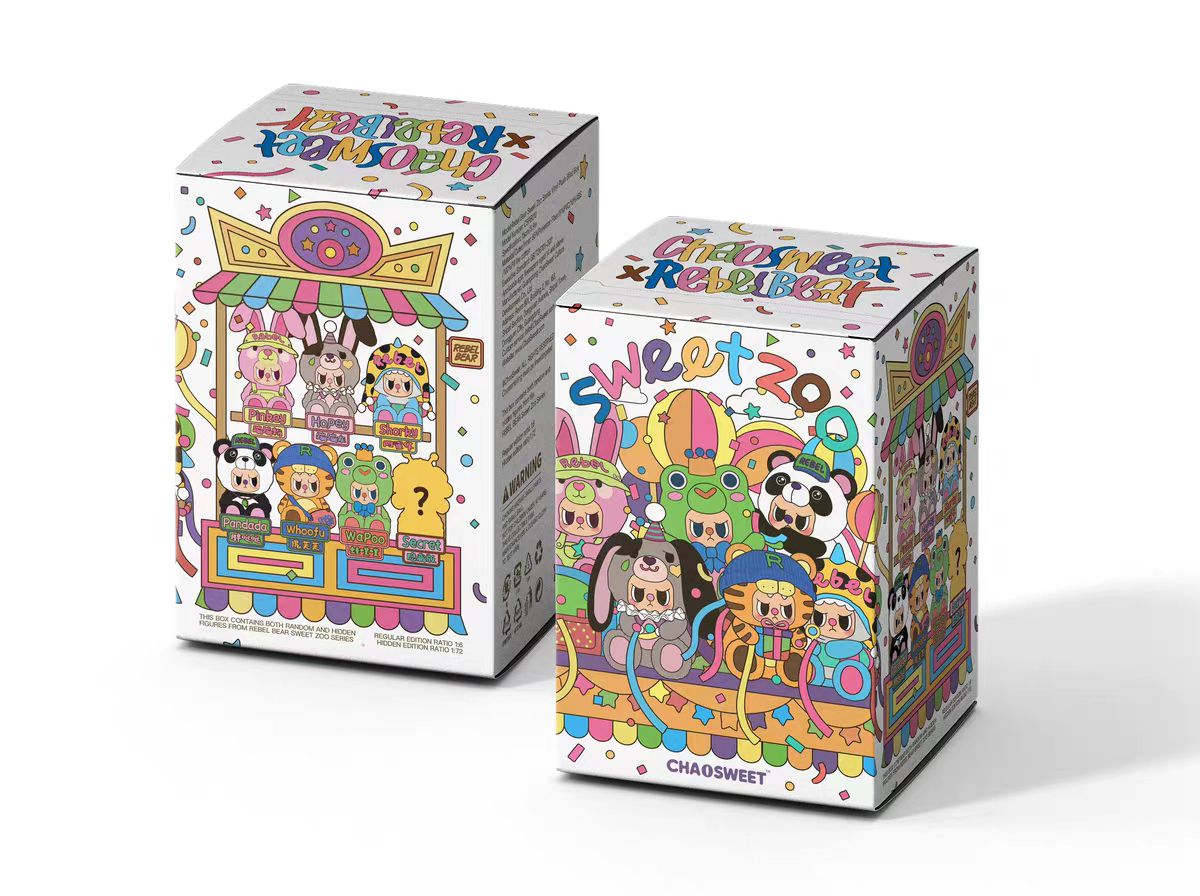 Rebel Bear Sweet Zoo Series Plush Blind Box