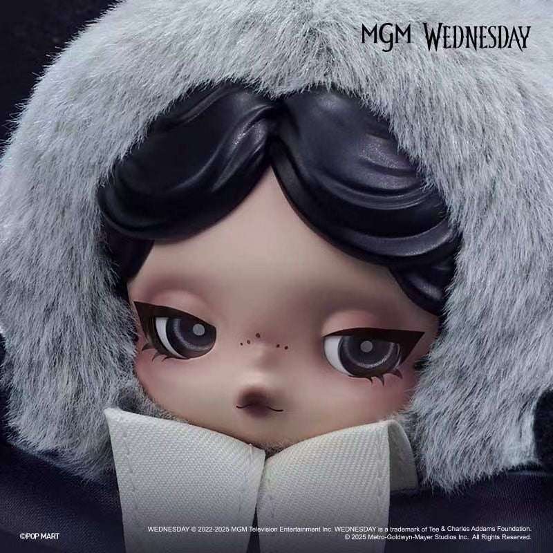 Wednesday Plush - Classic Dress Version Hanging Card