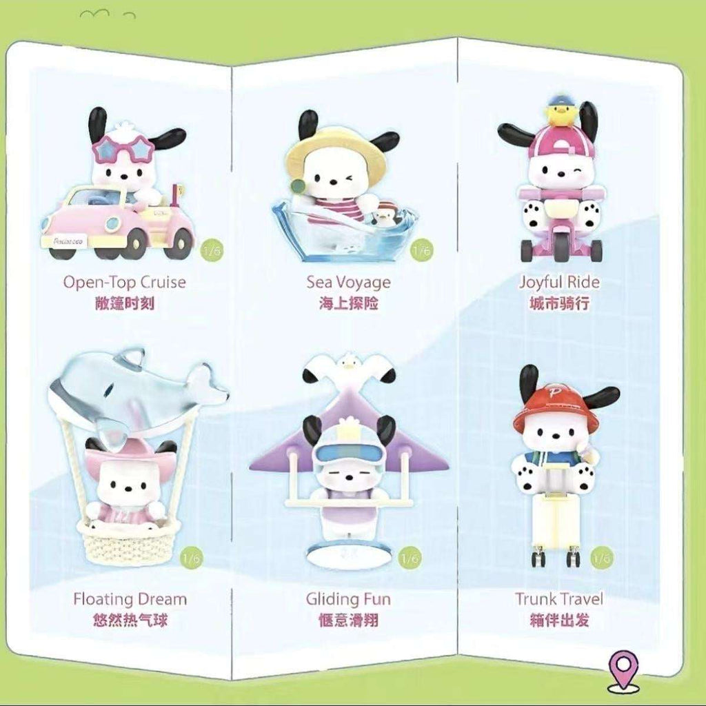 Pochacco Travel Diary Series Figures Blind Box