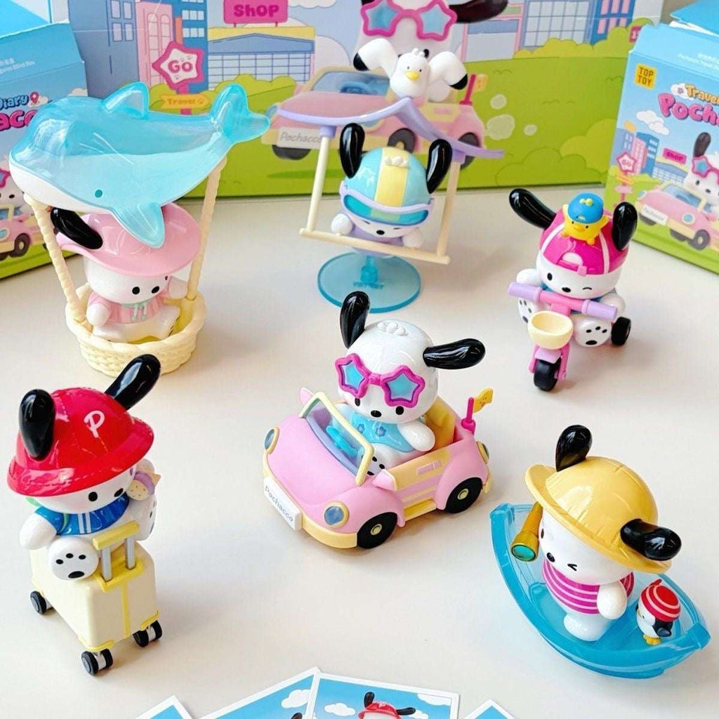 Pochacco Travel Diary Series Figures Blind Box