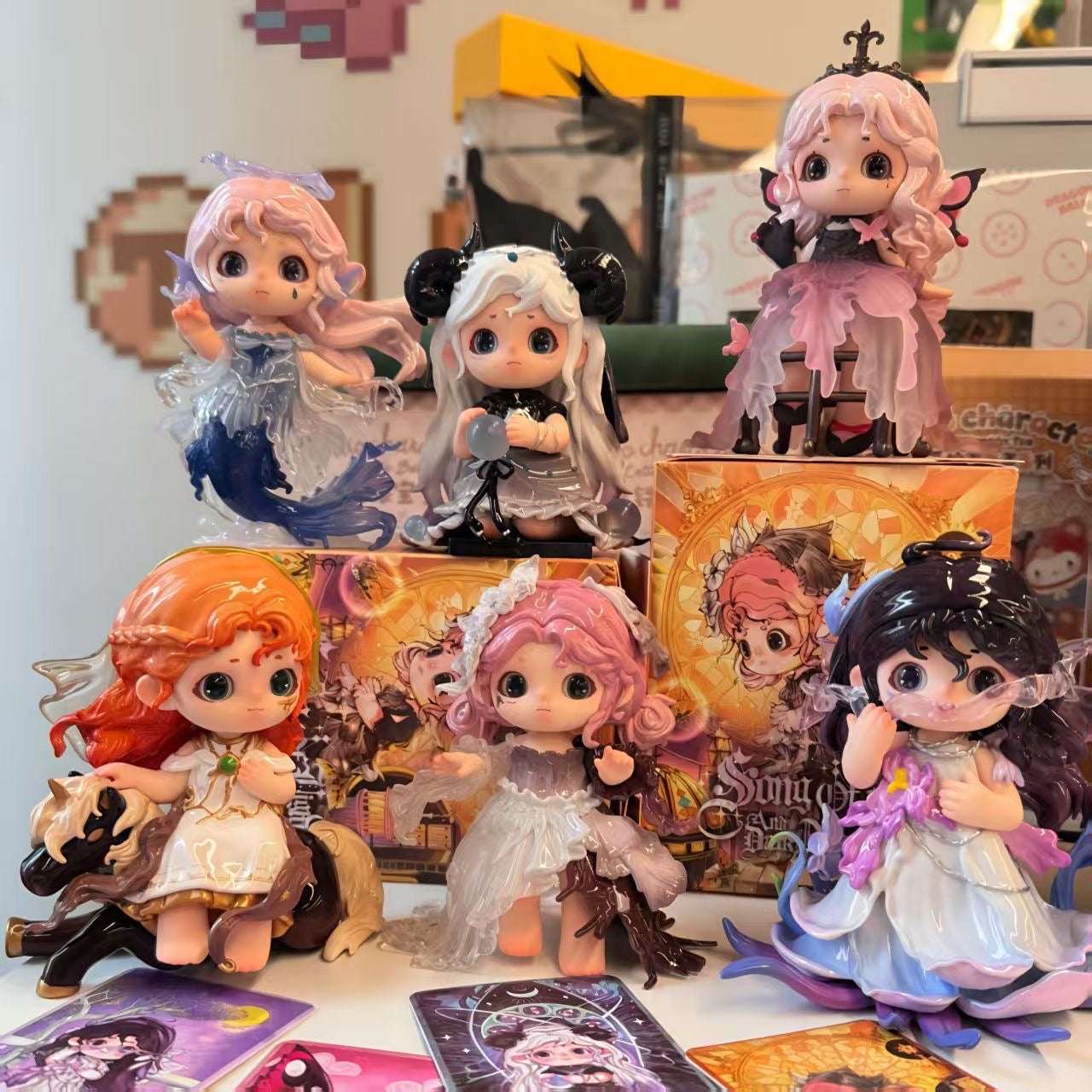 JOY Song of Light And Dark Night Series PVC Figures