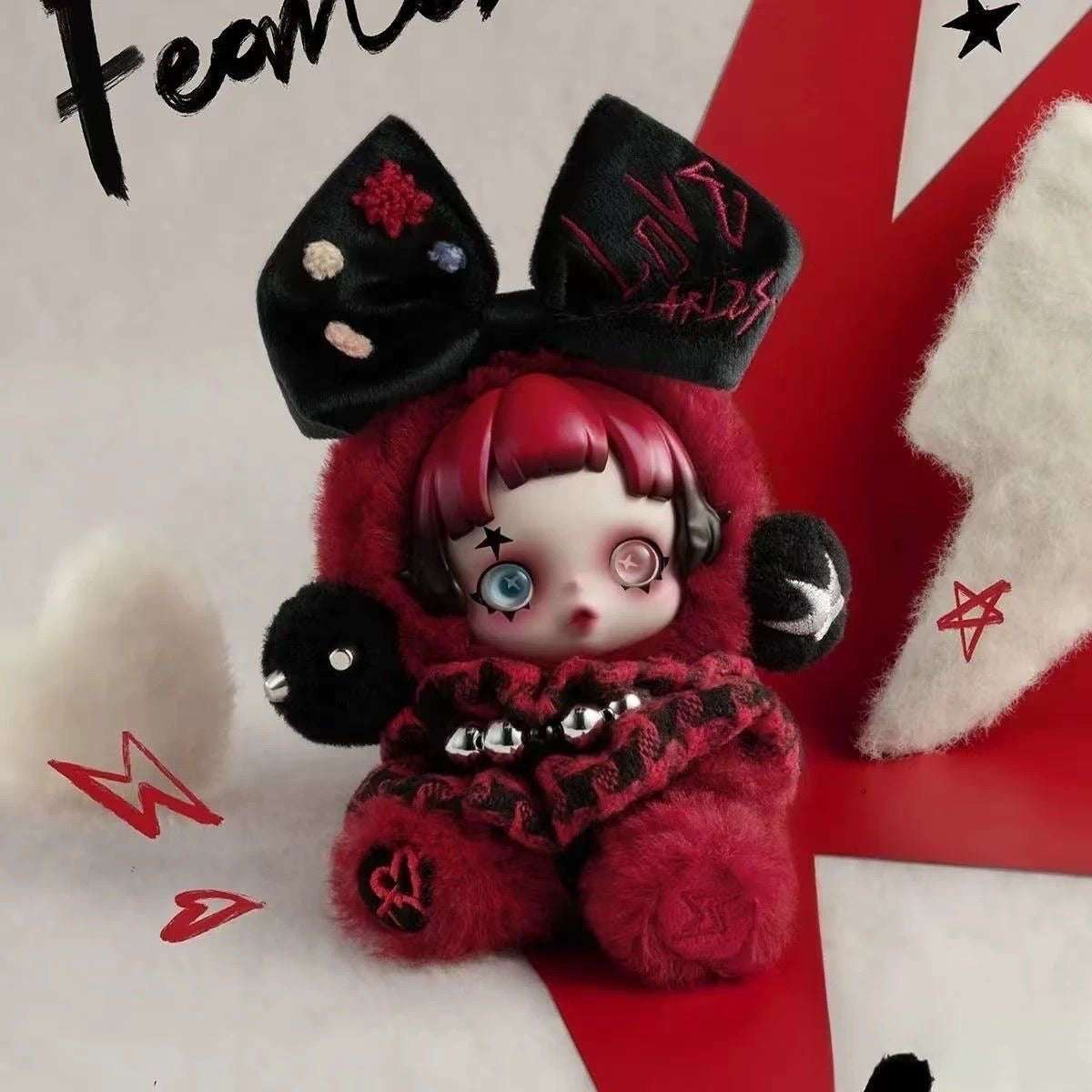 SKULLPANDA 6kHZ Europe Exclusive Plush Vinyl Figure Hanging Card