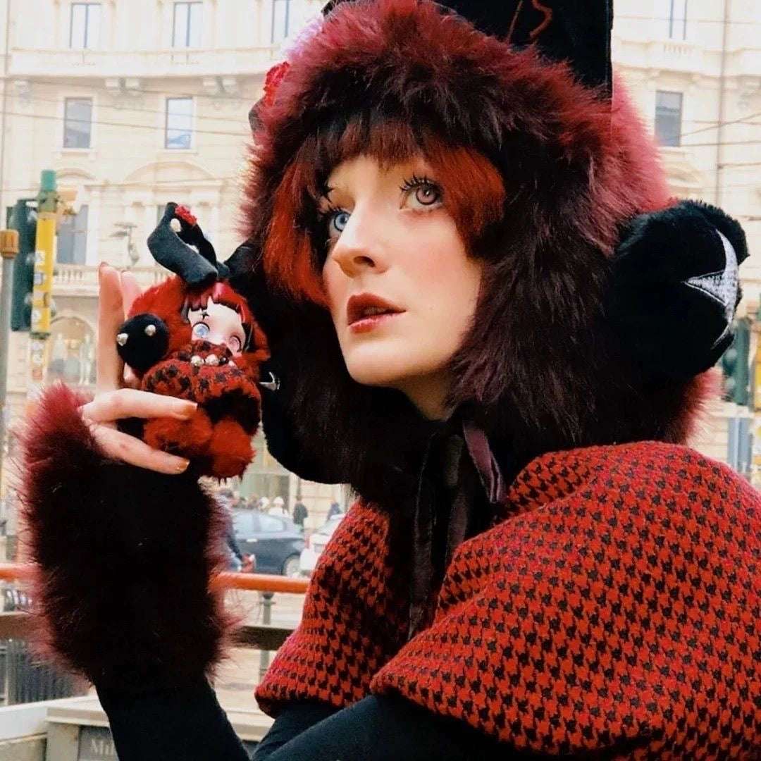 SKULLPANDA 6kHZ Europe Exclusive Plush Vinyl Figure Hanging Card