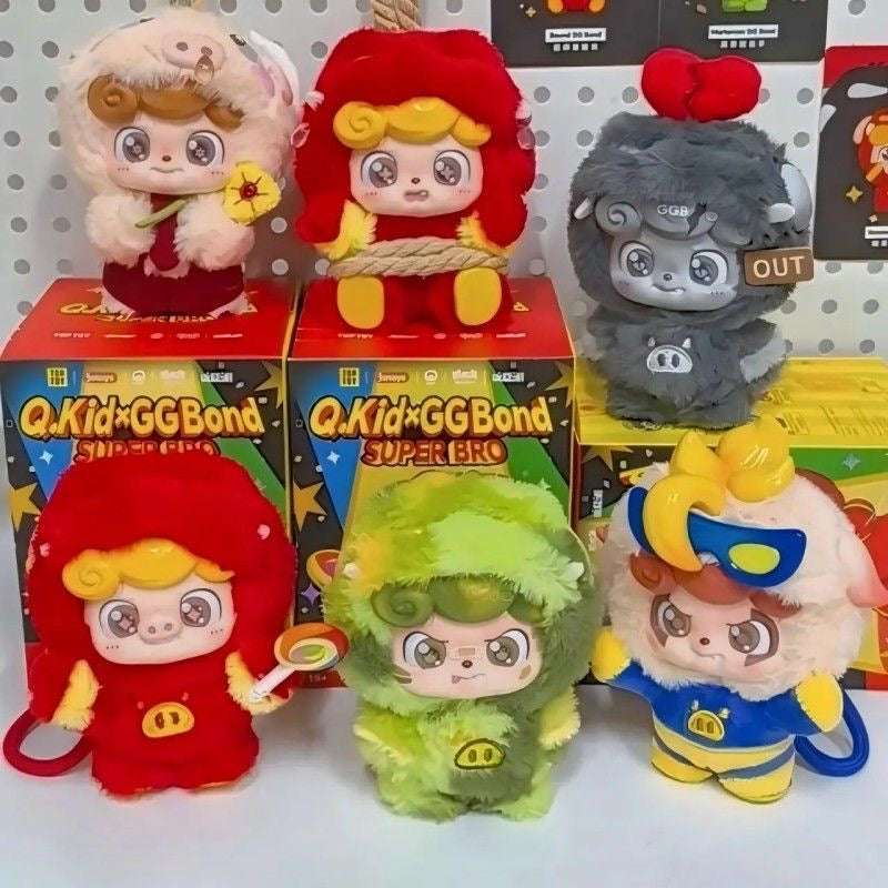 Q.Kid X GG Bond Super Bro Series Plush Blind Box