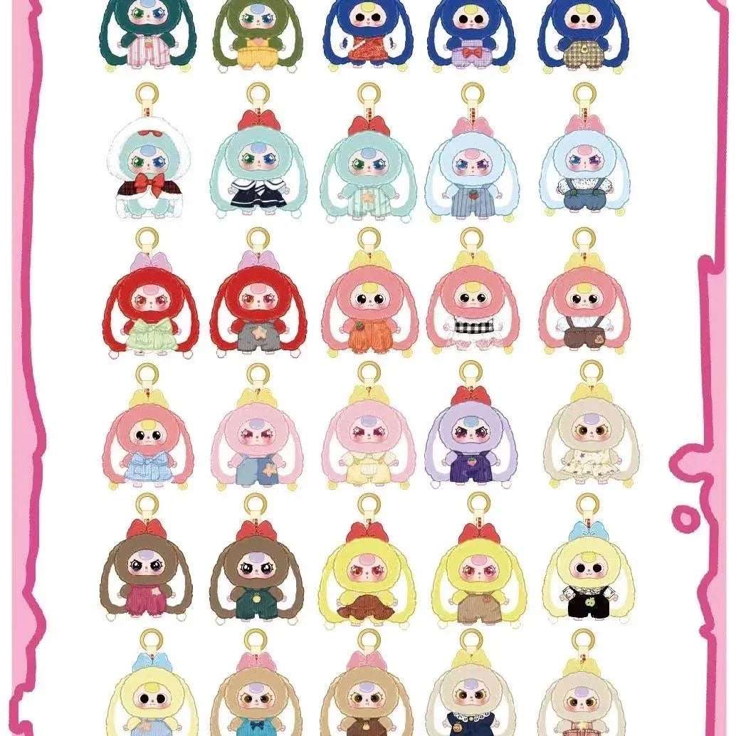 Baby Three Macaron Little Cute Bunny Series V2 Plush Dolls Blind Box
