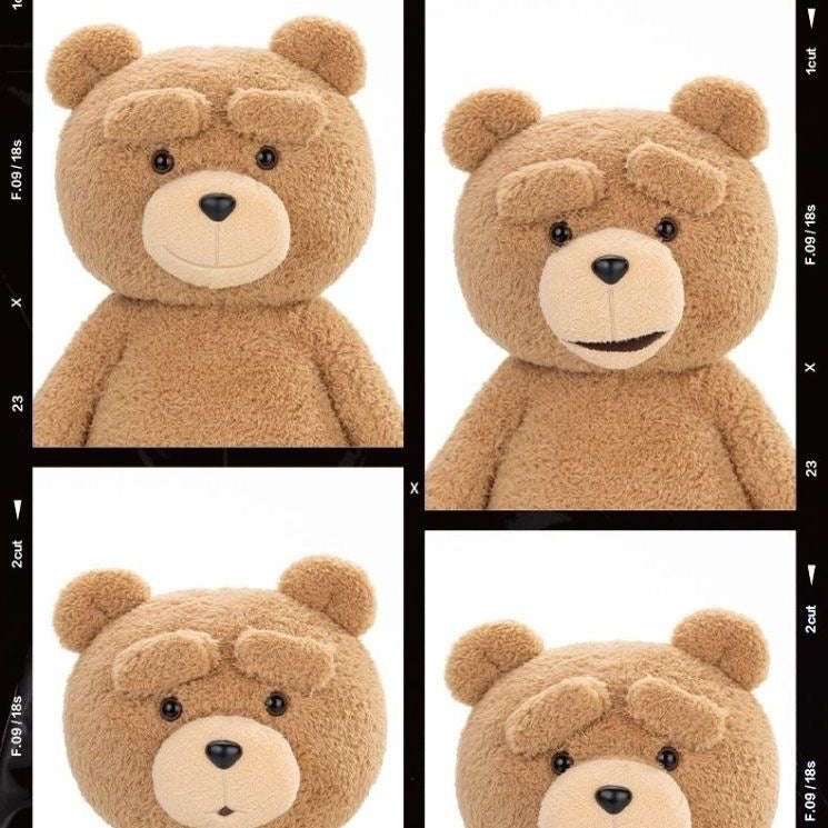 POPMART Ted2-Ted Action Plush Figure | Limited Edition Collectible Teddy