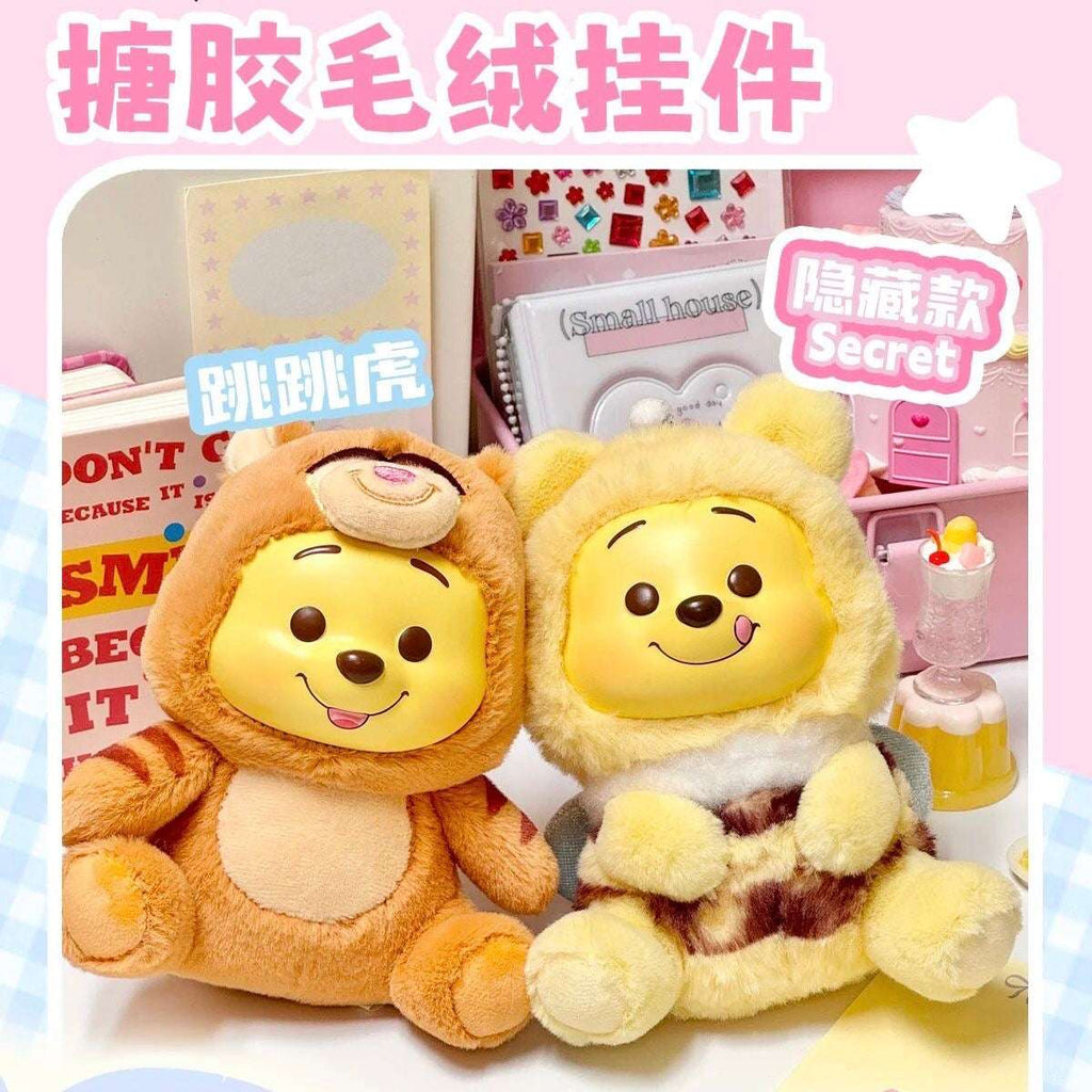 Winnie-The-Pooh Collection Naughty Team Vinyl Plush Pendant Surprise Bling Box