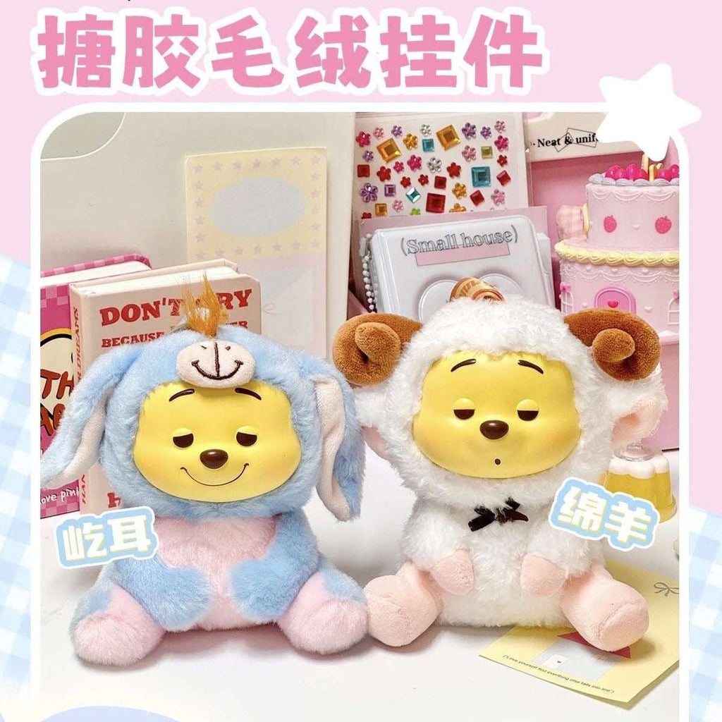 Winnie-The-Pooh Collection Naughty Team Vinyl Plush Pendant Surprise Bling Box