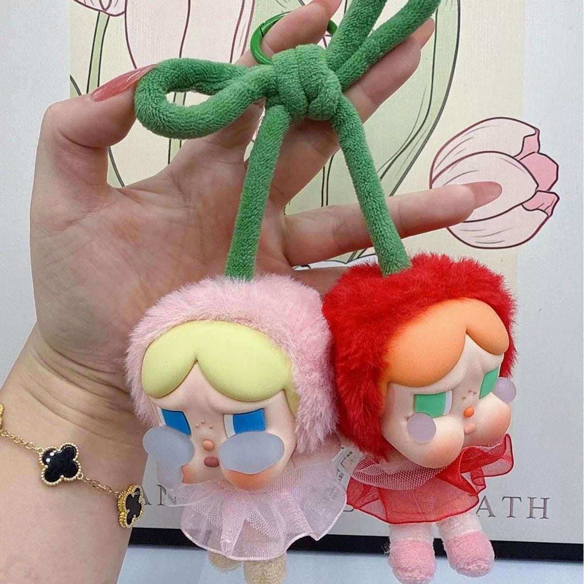 CRYBABY Crying For Love Series-Vinyl Plush Hanging Card (Love You Cherry Much)