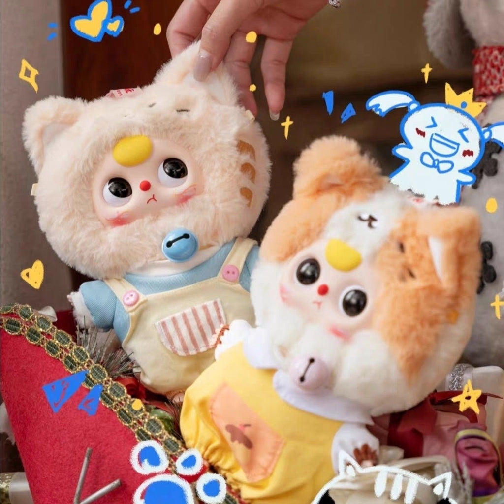 Baby Three Cat Wardrobe Plush Blind Box