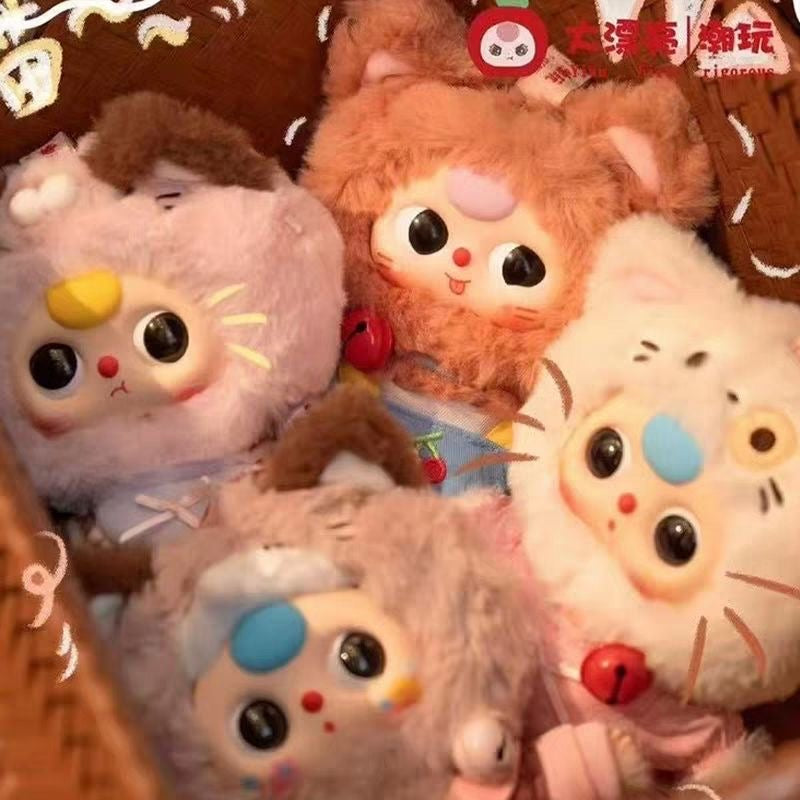 Baby Three Cat Wardrobe Plush Blind Box