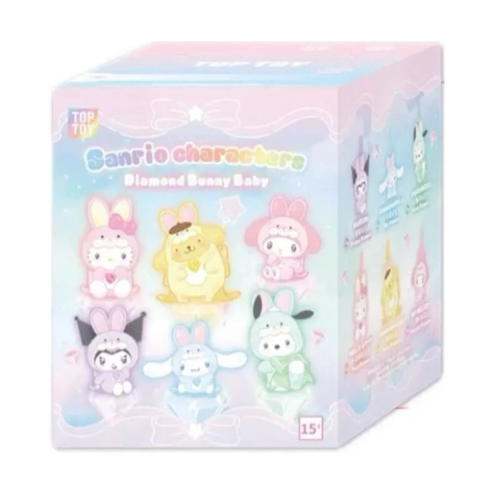 Sanrio Characters Diamond Bunny Baby Series Plush Figures Blind Box