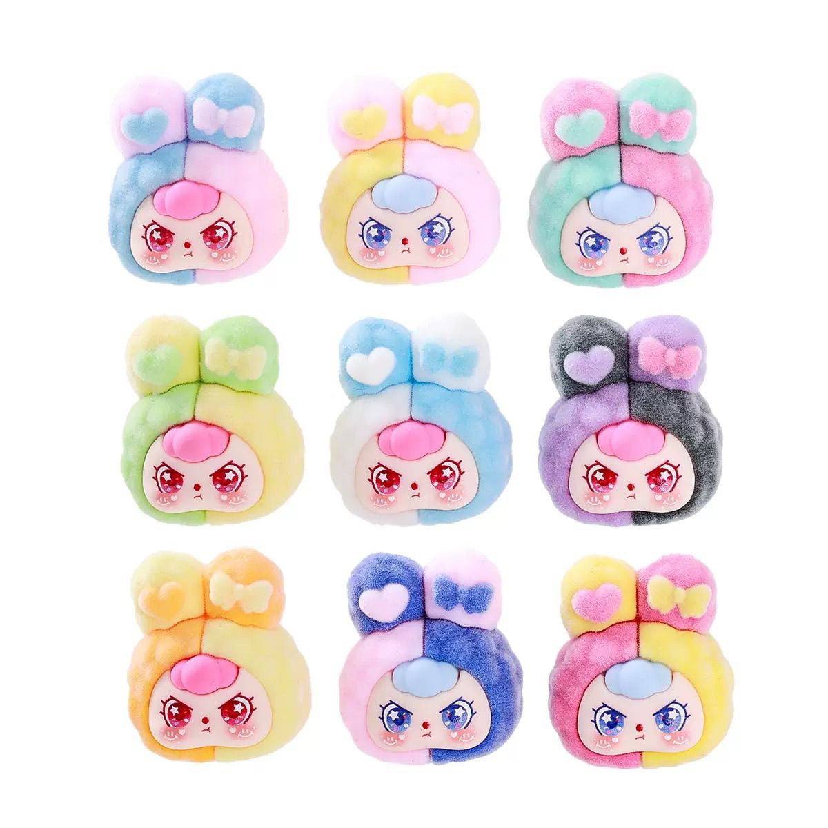 Baby three flocking series adorable grains