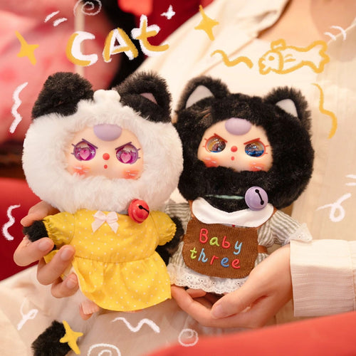 Baby Three Cat Wardrobe Plush Blind Box