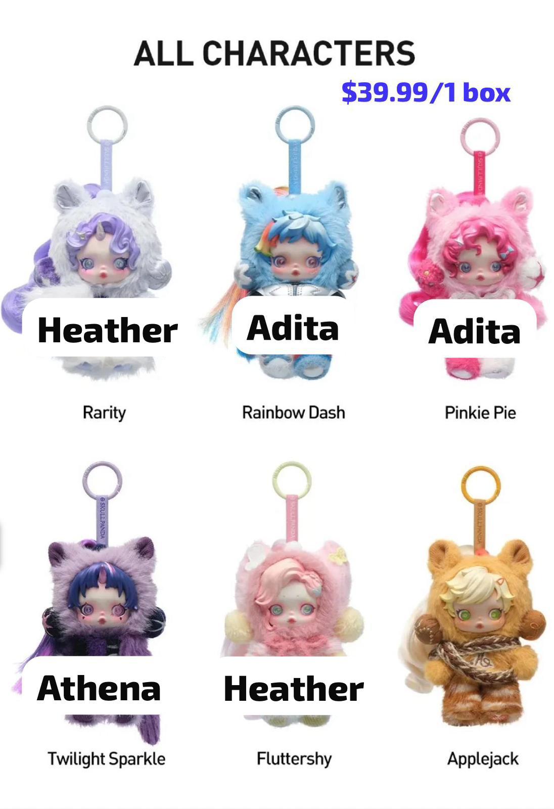 【Claim Party】SKULLPANDA × My Little Pony Series Plush Doll Pendant