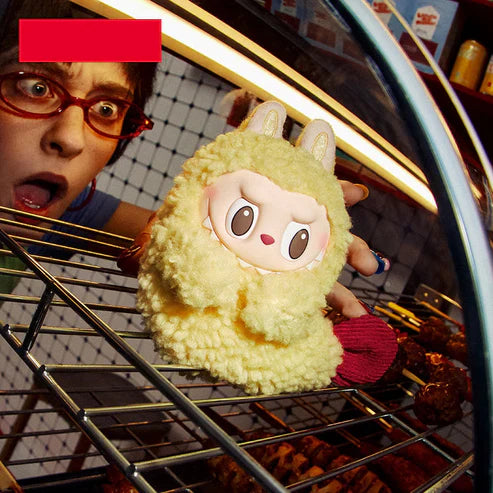 Labubu Wacky Mart Series earphone case plush pouch by Pop Mart THE MONSTERS